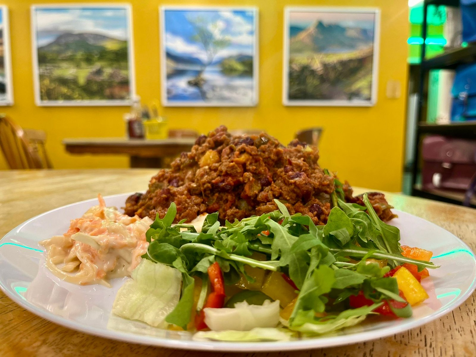 Jacket potato with chilli con carne